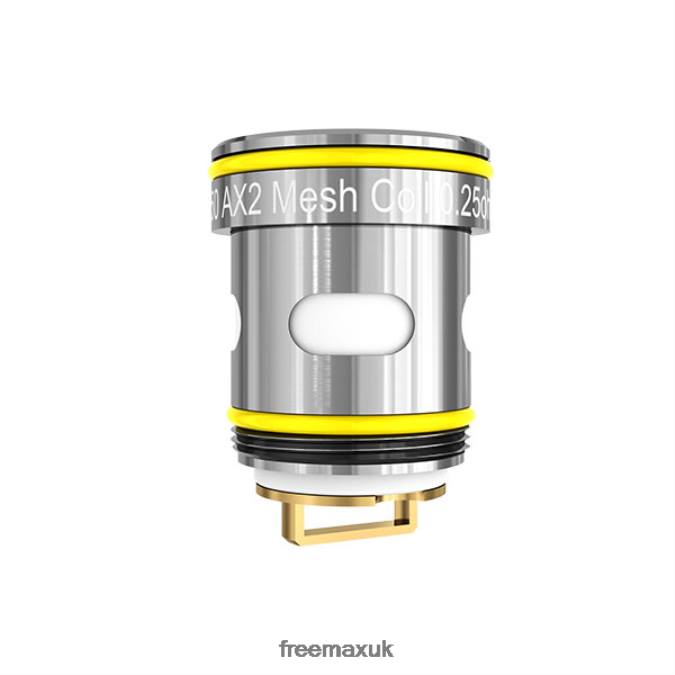 FreeMAX AX2 MESH COIL P08Z258 SS-Yellow - FreeMAX Flavormax
