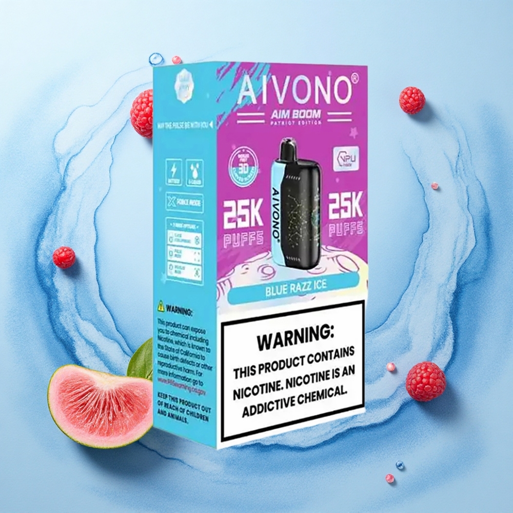 Aivono Aim Boom 25000 Puffs Blue Razz Ice 28ml Mesh