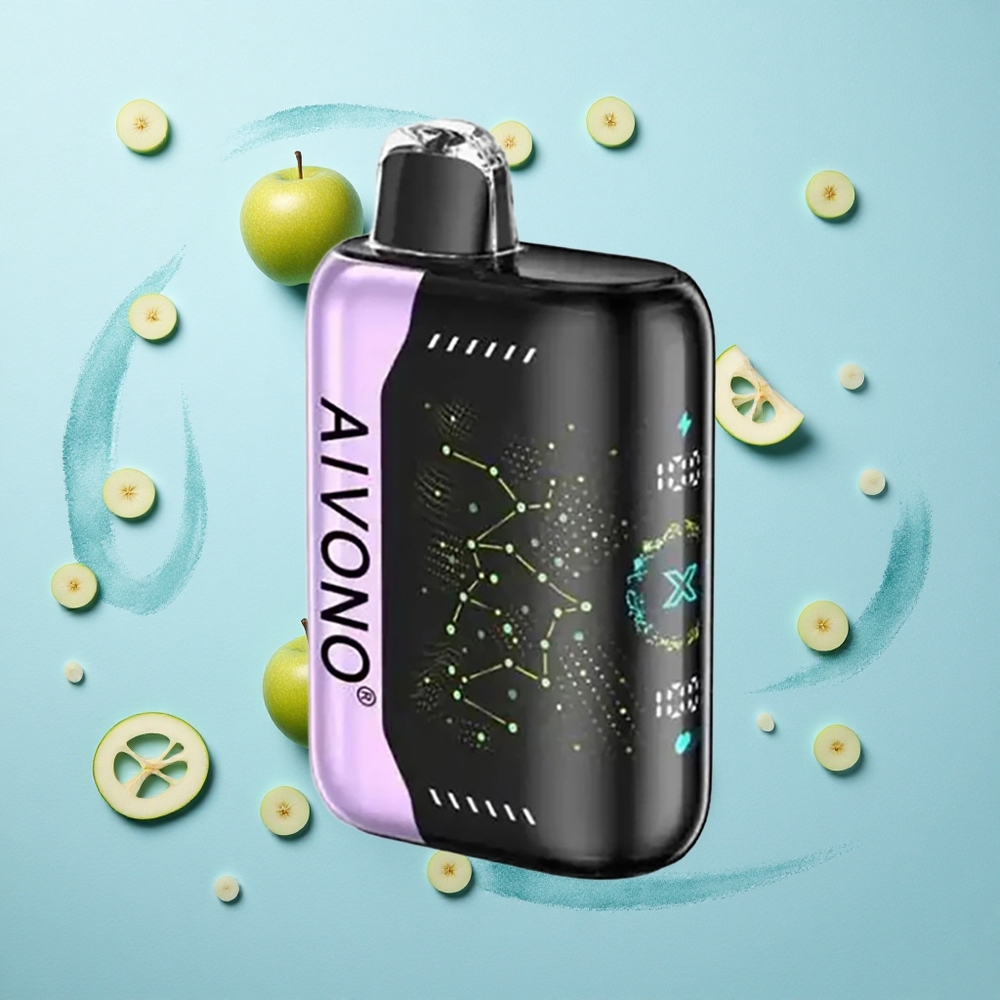 Aivono Aim Boom 25000 Puffs Green Apple Grape Zero Nicotine Mesh Coil