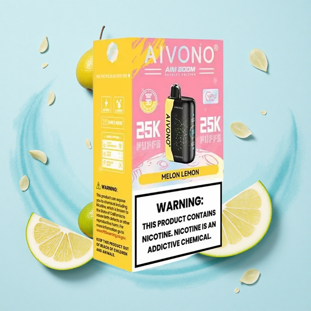 Aivono Aim Boom 25000 Puffs Melon Lemon Mesh Coil Type-C