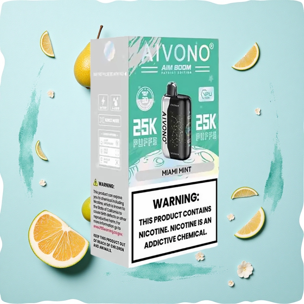 Aivono Aim Boom 25000 Puffs Miami Mint 650mAh Type-C Mesh