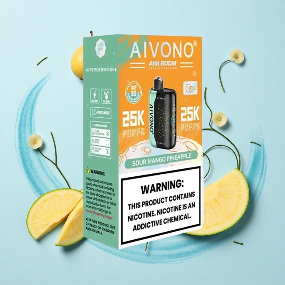 Aivono Aim Boom 25000 Puffs Tangy Mango Pineapple Mesh Coil