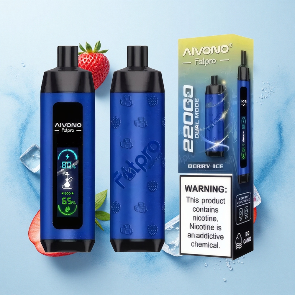 Aivono Aim Fatpro 22000 Puffs Berry Ice 5% Nicotine 28ml Dual Modes