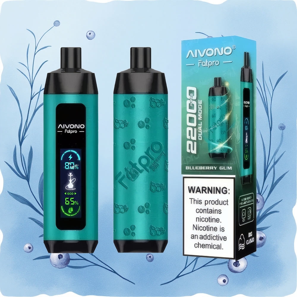 Aivono Aim Fatpro 22000 Puffs Blueberry Gun 28ml Mesh Dual Modes