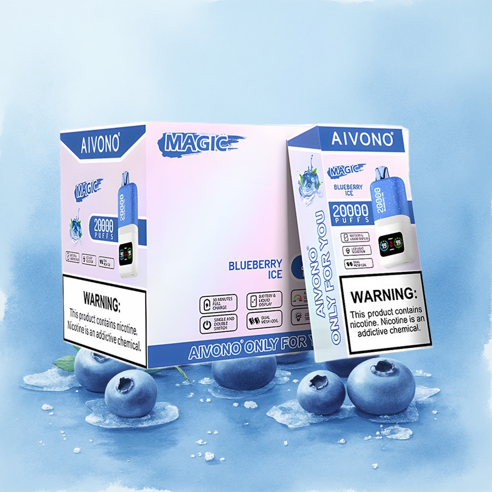 Aivono Aim Magic 20000 Puffs Blueberry Ice Dual Mesh LCD
