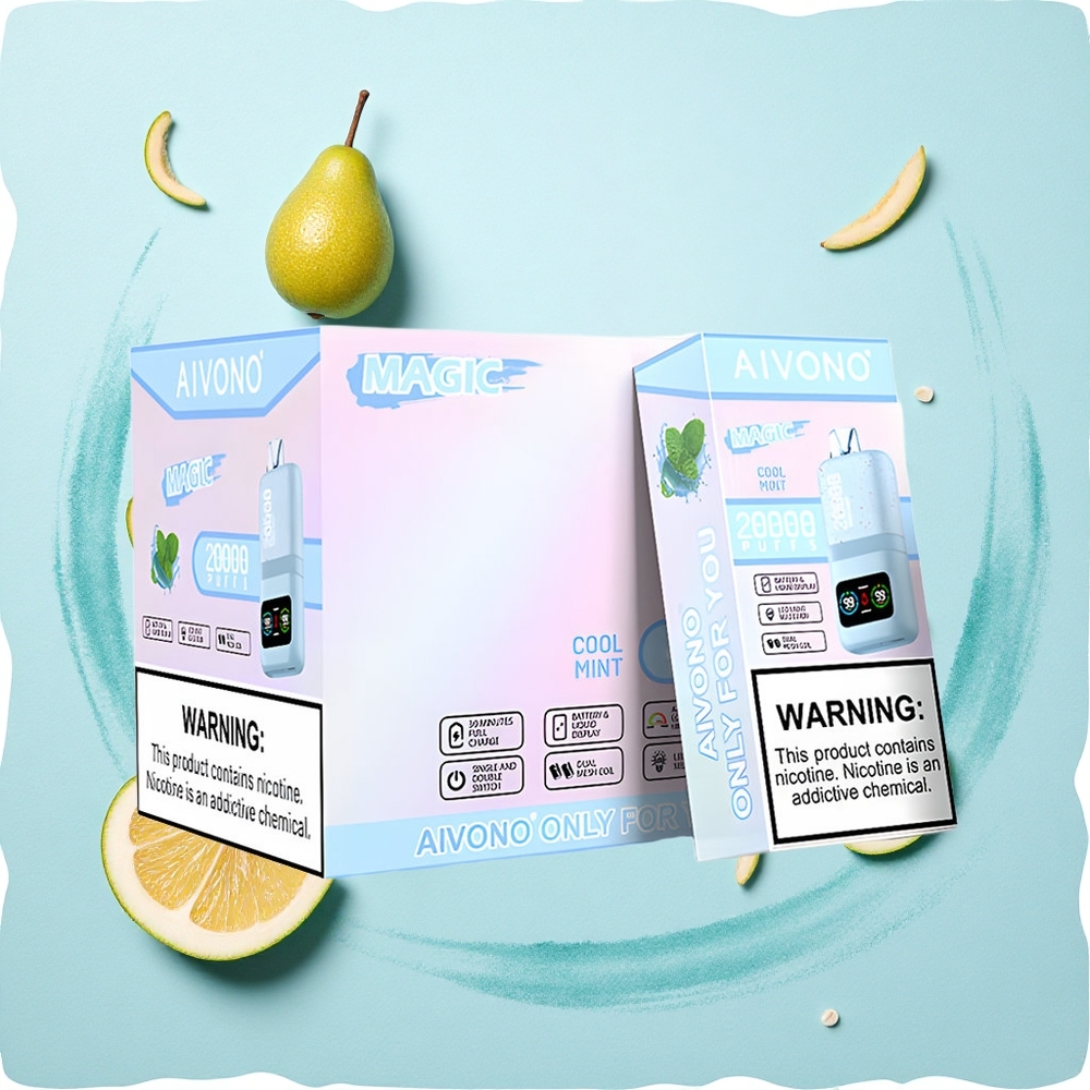Aivono Aim Magic 20000 Puffs Cool Mint Dual Mesh LCD