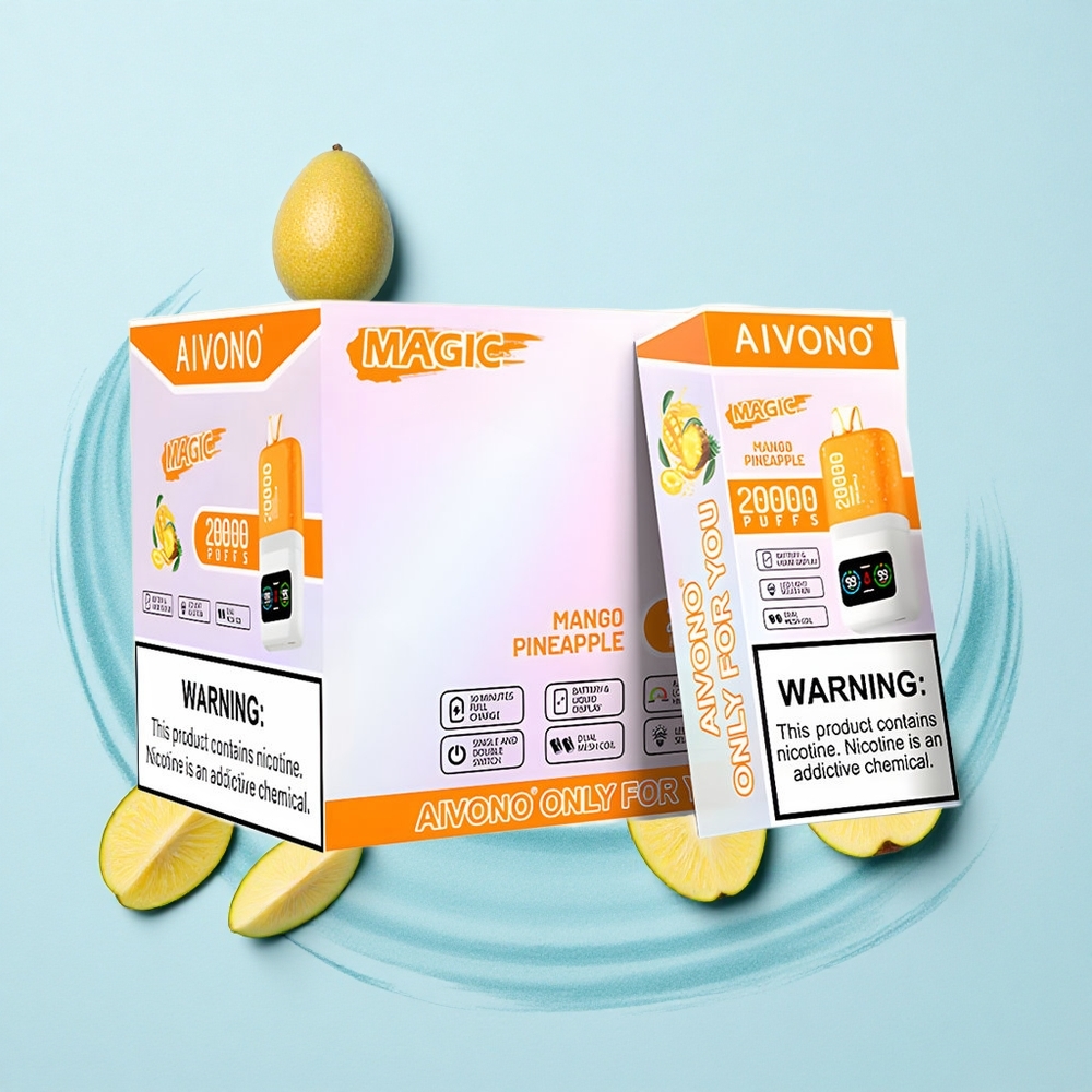 Aivono Aim Magic 20000 Puffs Mango Pineapple Dual Mesh LCD Rechargeable