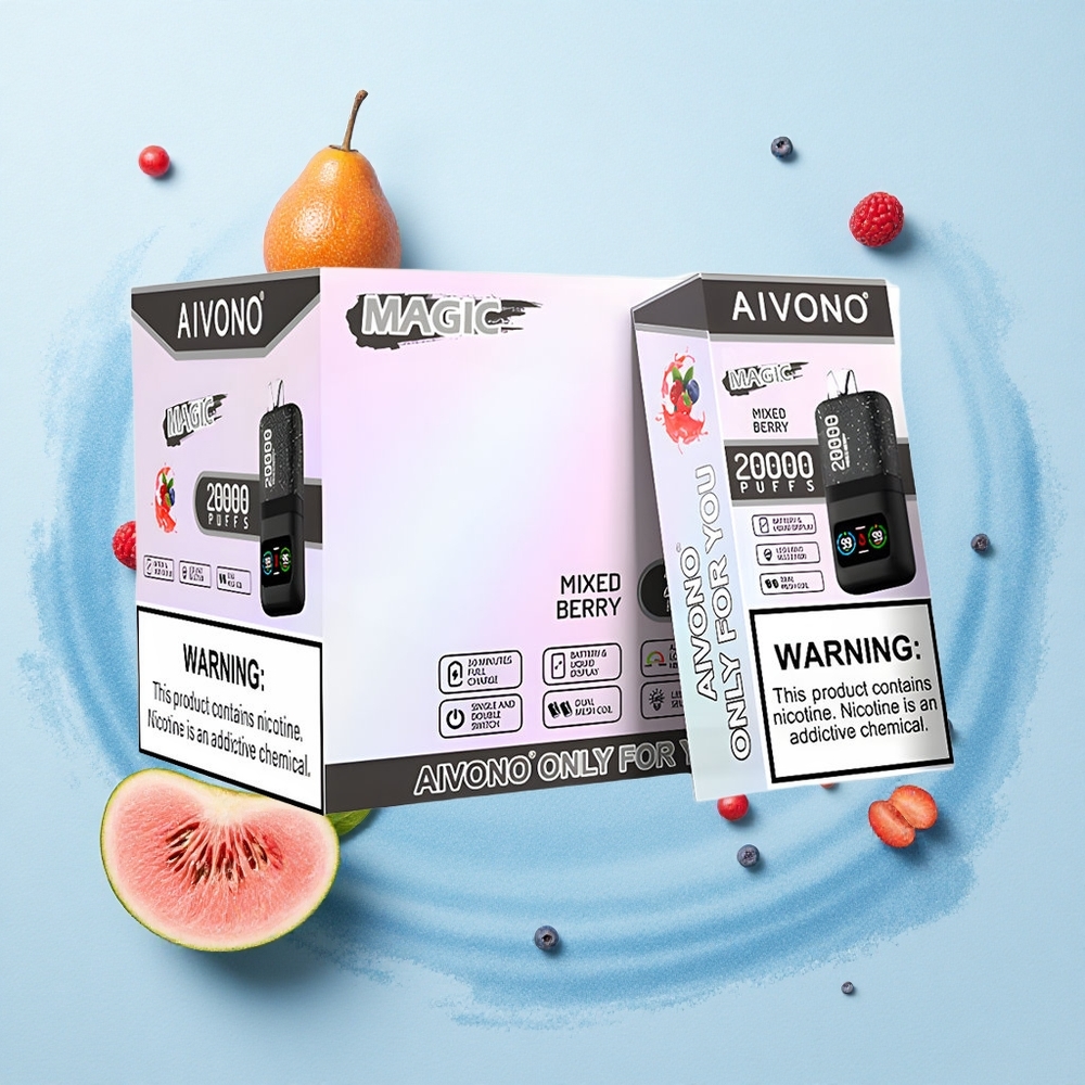 Aivono Aim Magic 20000 Puffs Mixed Berry Dual Mesh LCD Rechargeable