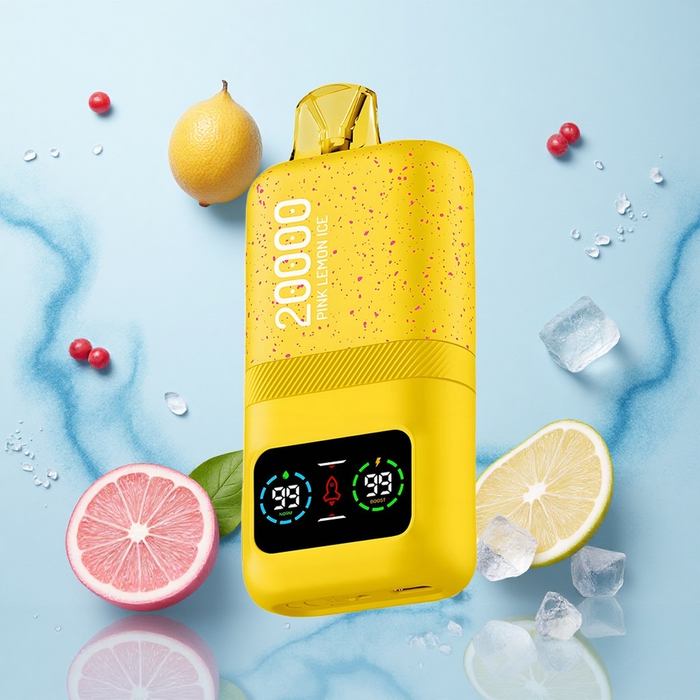 Aivono Aim Magic 20000 Puffs Pink Lemon Ice Dual Mesh LCD