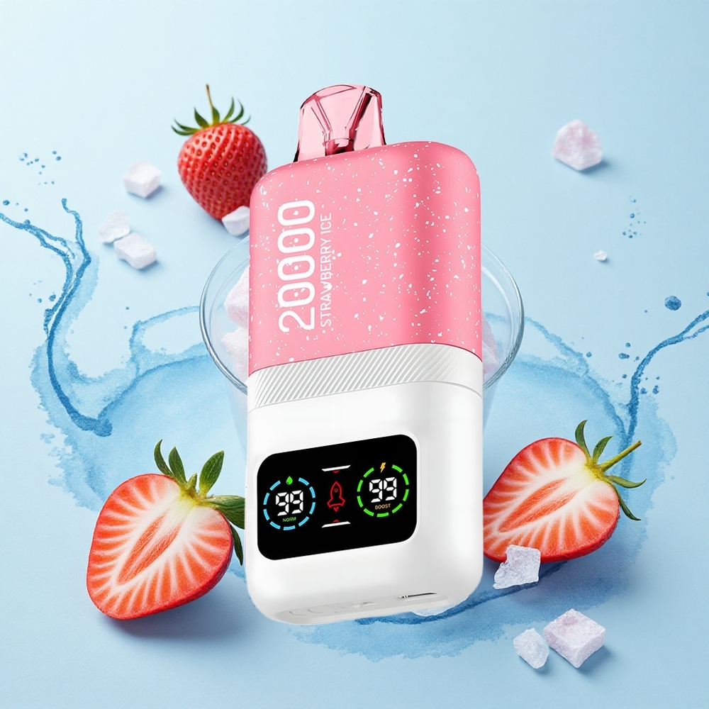 Aivono Aim Magic 20000 Puffs Strawberry Ice Dual Mesh LCD