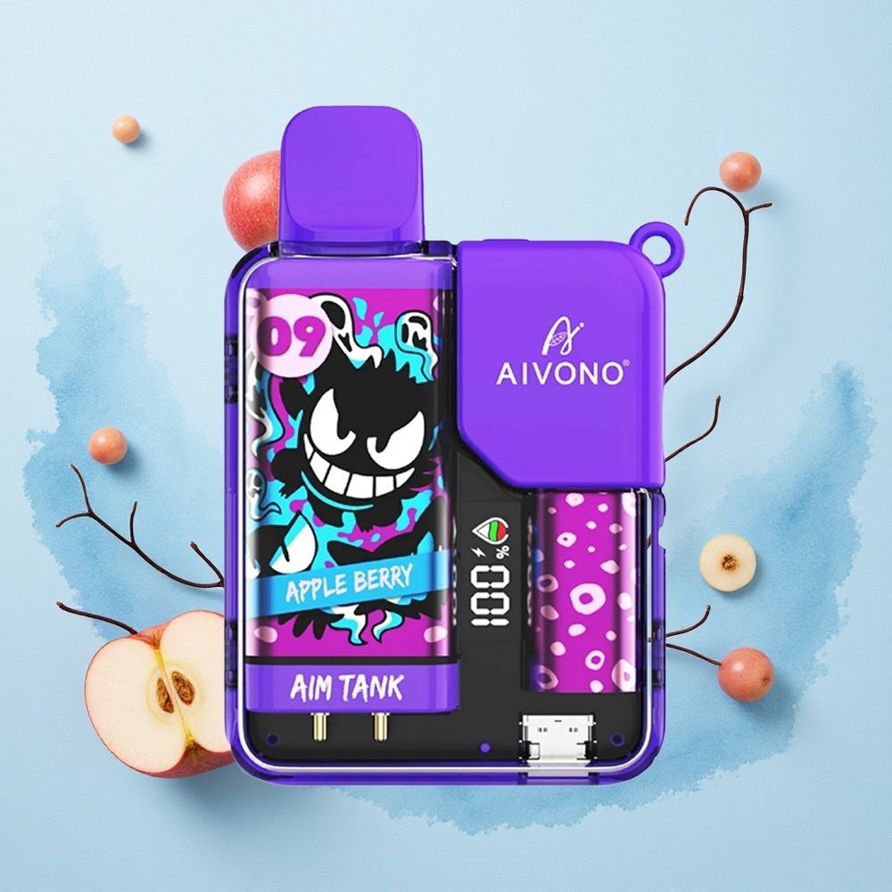 Aivono Aim Tank 9500 Puffs Apple Berry 18ml LCD 650mAh