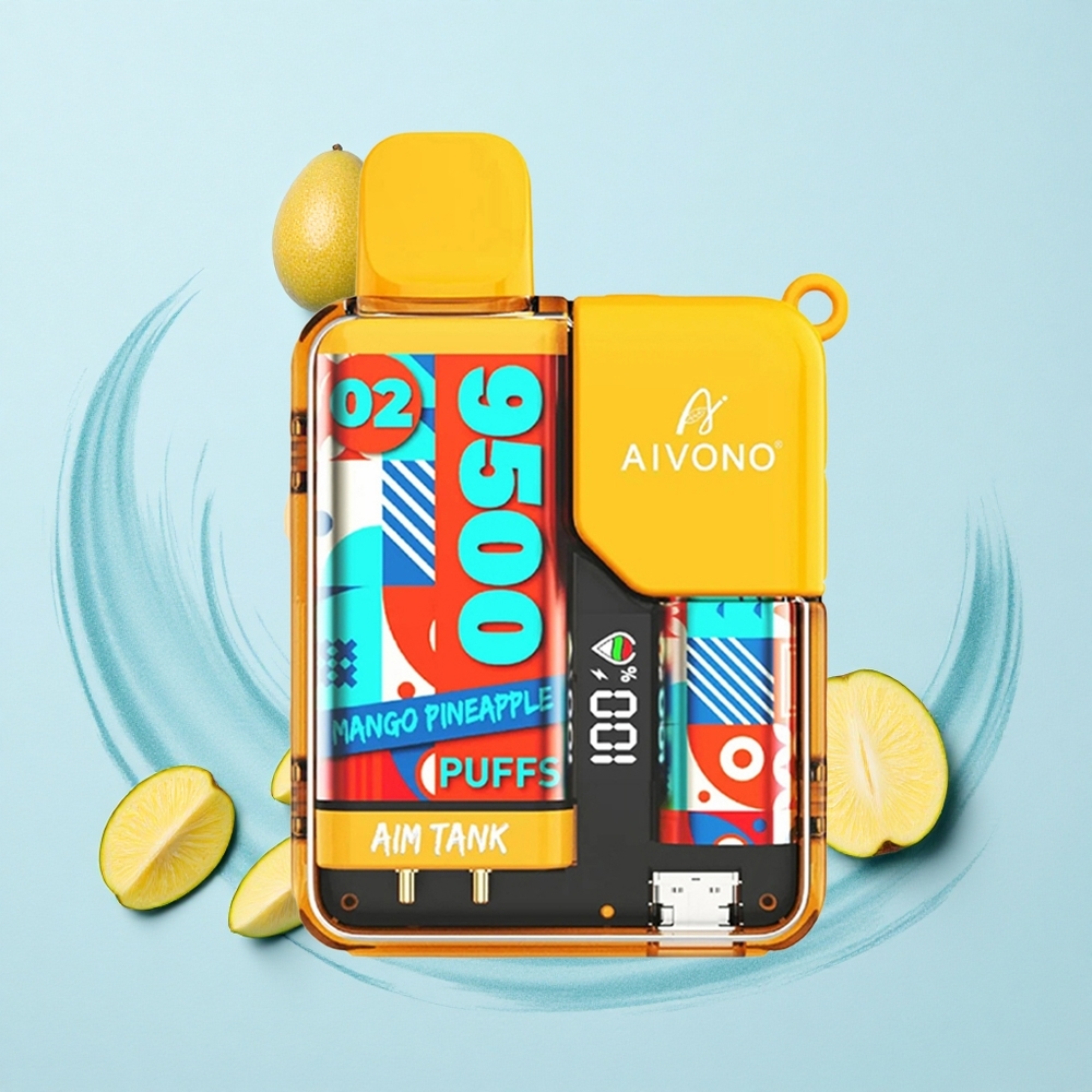 Aivono Aim Tank 9500 Puffs Mango Pineapple 18ml LCD Mesh