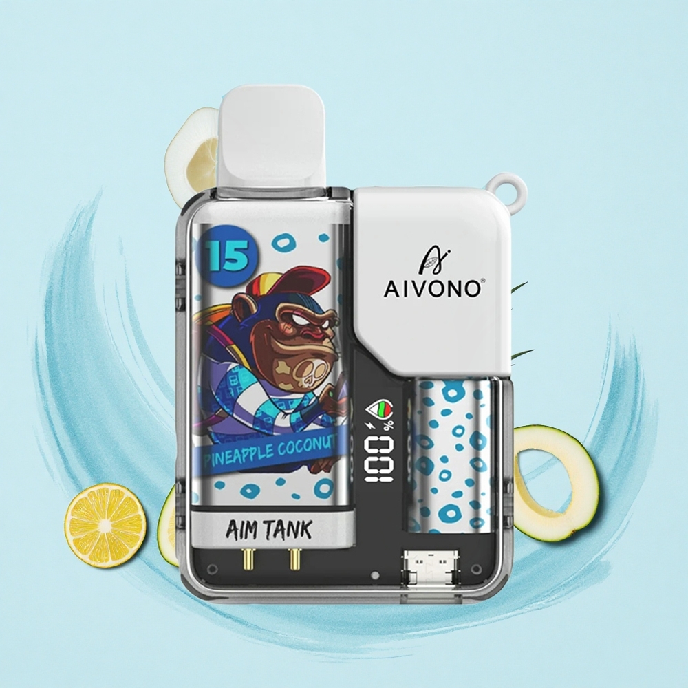 Aivono Aim Tank 9500 Puffs Pineapple Coconut 18ml LCD