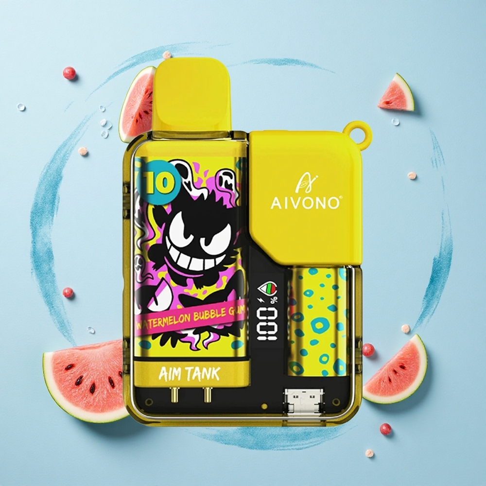 Aivono Aim Tank 9500 Puffs Watermelon Bubble Gum 650mAh LCD Mesh