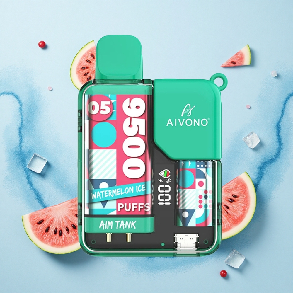 Aivono Aim Tank 9500 Puffs Watermelon Ice LCD 650mAh