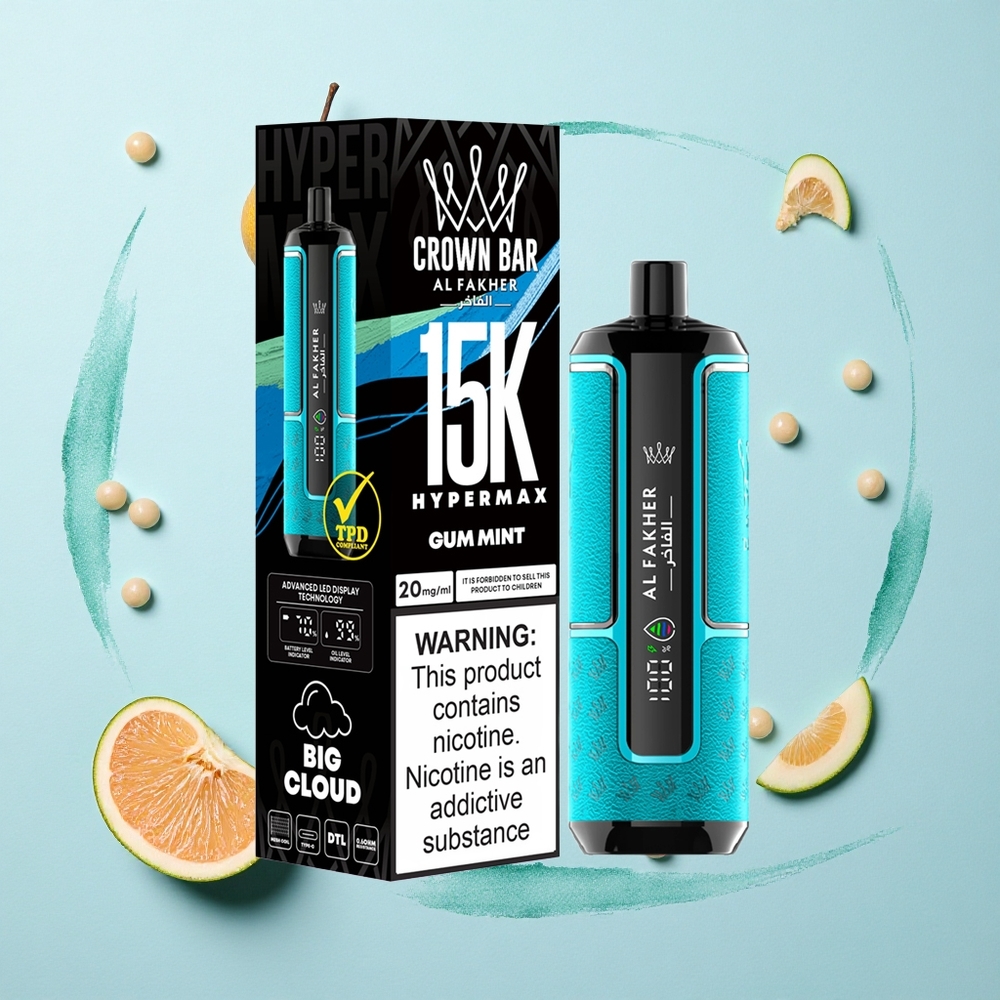 Al Fakher Crown Bar 15K Hypermax HyperMint 22ml DTL 6mg