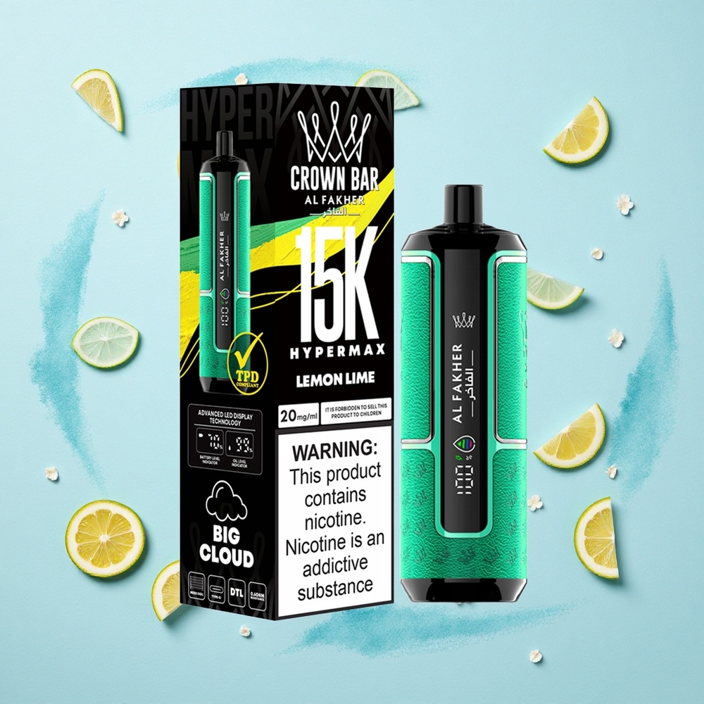 Al Fakher Crown Bar 15K Hypermax Lemon Lime 22ml DTL