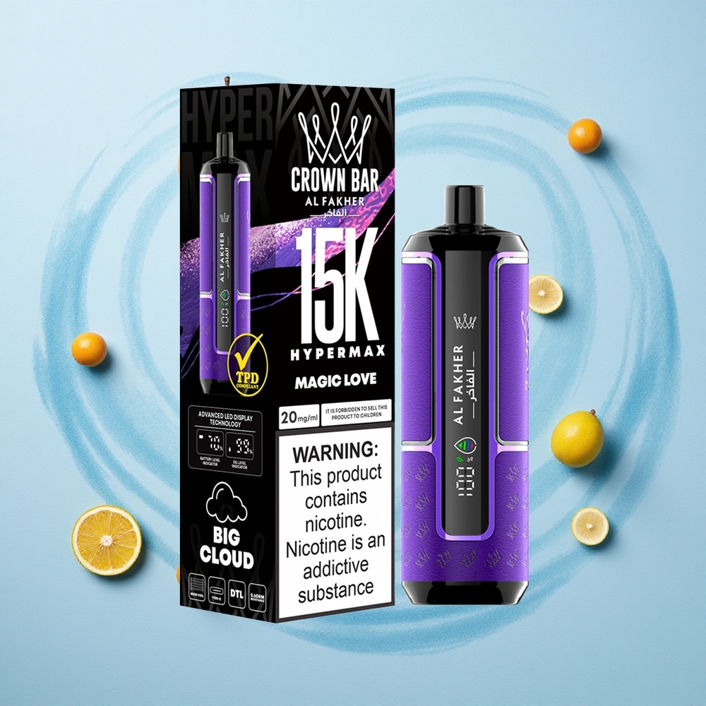 Al Fakher Crown Bar 15K Hypermax Magical Love 22ml DTL 6mg