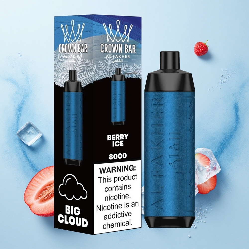 Al Fakher Crown Bar 8000 Crystal Berry Ice 600mAh Type-C