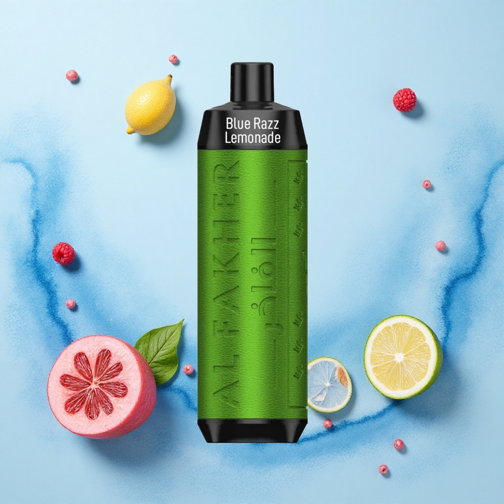 Al Fakher Crown Bar 8000 Crystal Blue Razz Lemonade 600mah USB-C 5mg