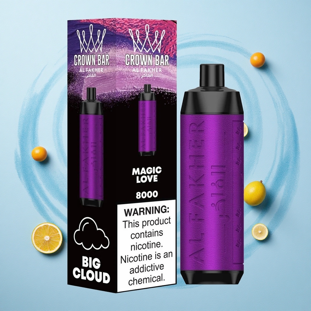 Al Fakher Crown Bar 8000 Crystal Magic Love 600mah USB-C