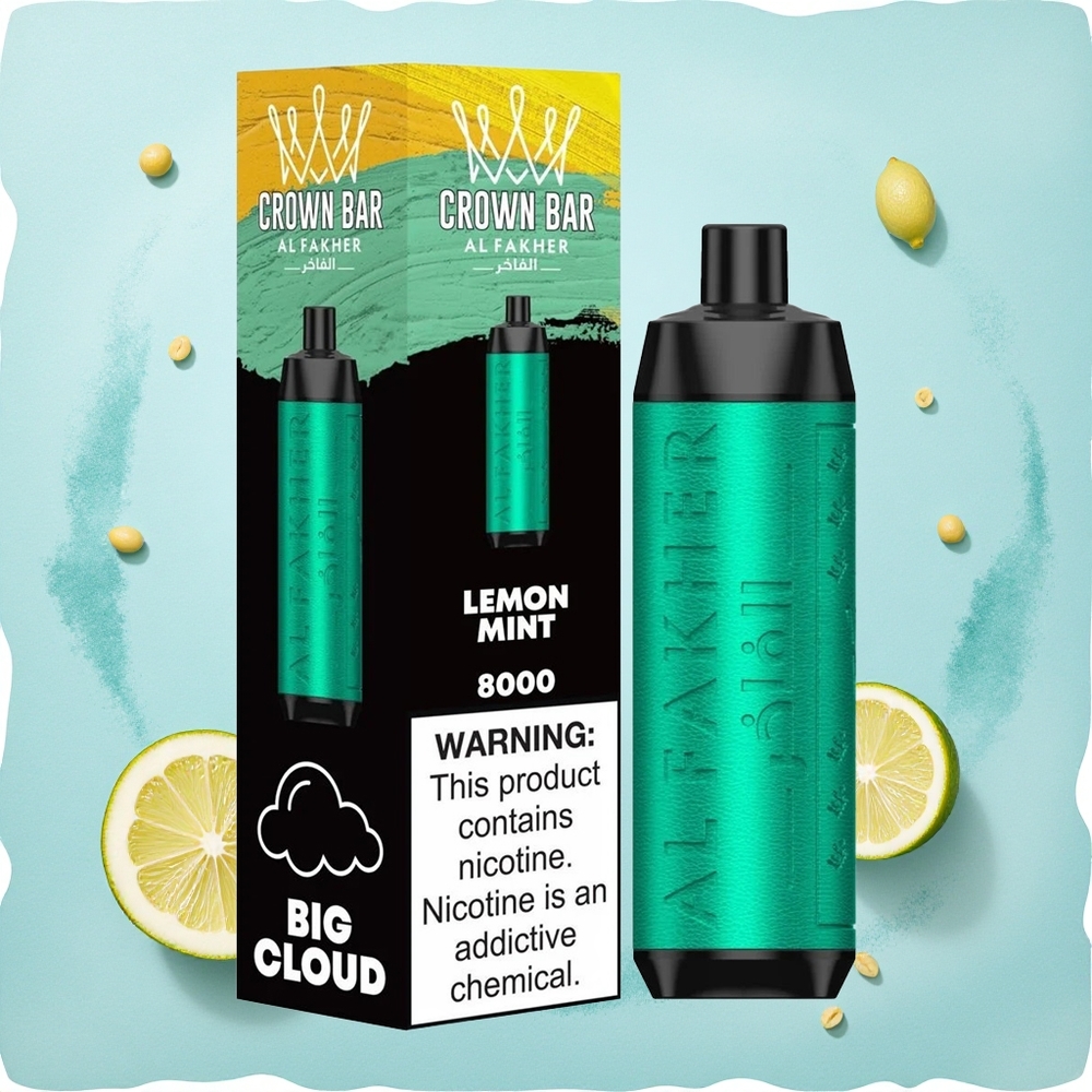 Al Fakher Crown Bar 8000 Crystal Mint 600 USB