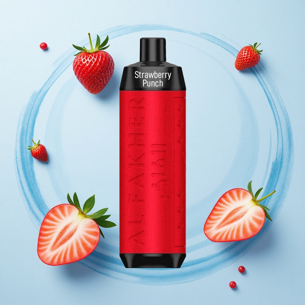 Al Fakher Crown Bar 8000 Crystal Strawberry Punch 18mL 5mg