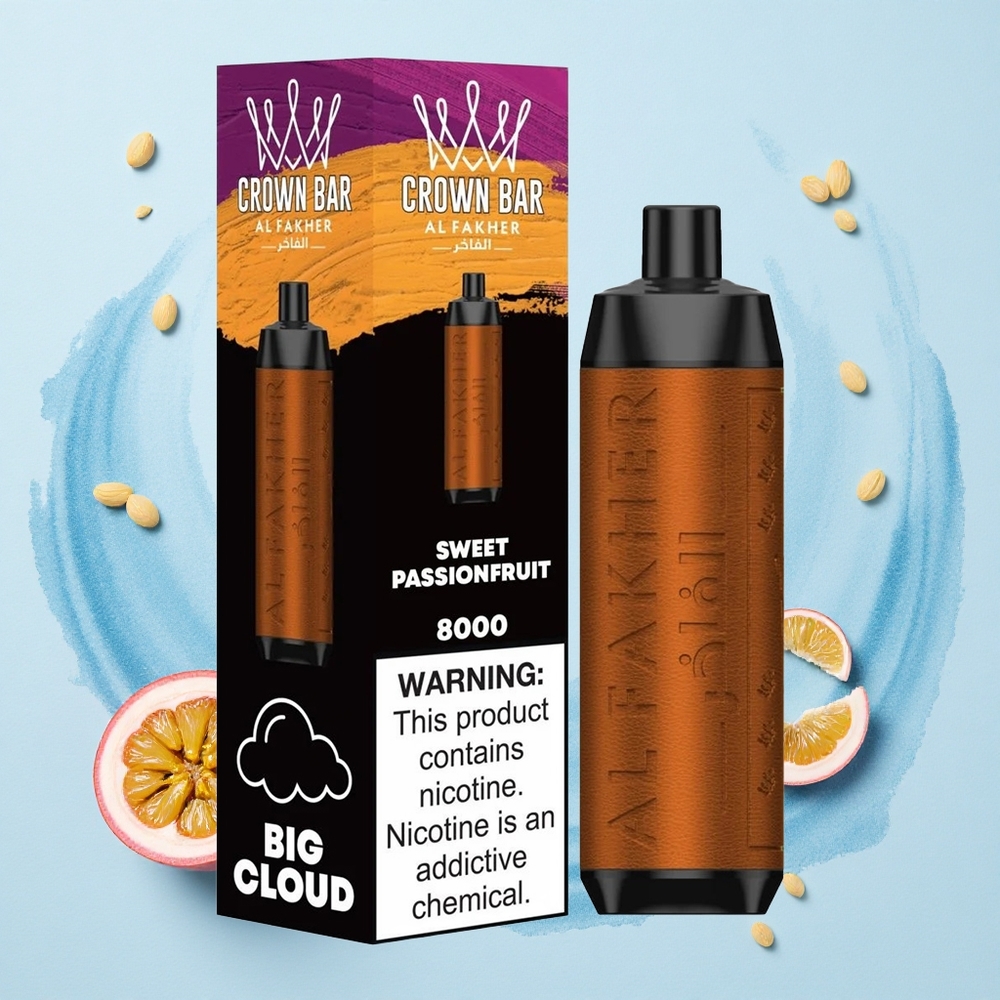 Al Fakher Crown Bar 8000 Crystal Sweet Passionfruit 600mah Type-C