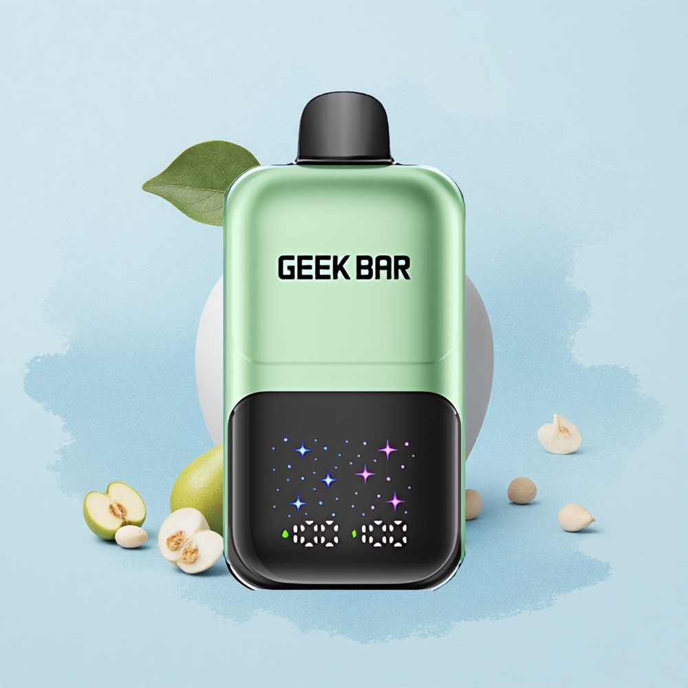 GEEK BAR 2GO 20ml 50000 Puffs Double Apple A&B Interactive Large Screen Rechargeable