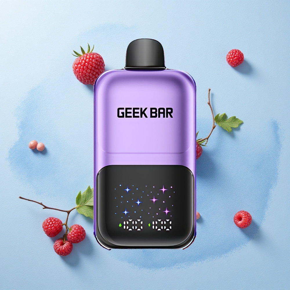 GEEK BAR 2GO 20ml 50000 Puffs Grape & Raspberry Interactive Screen Dual Tank