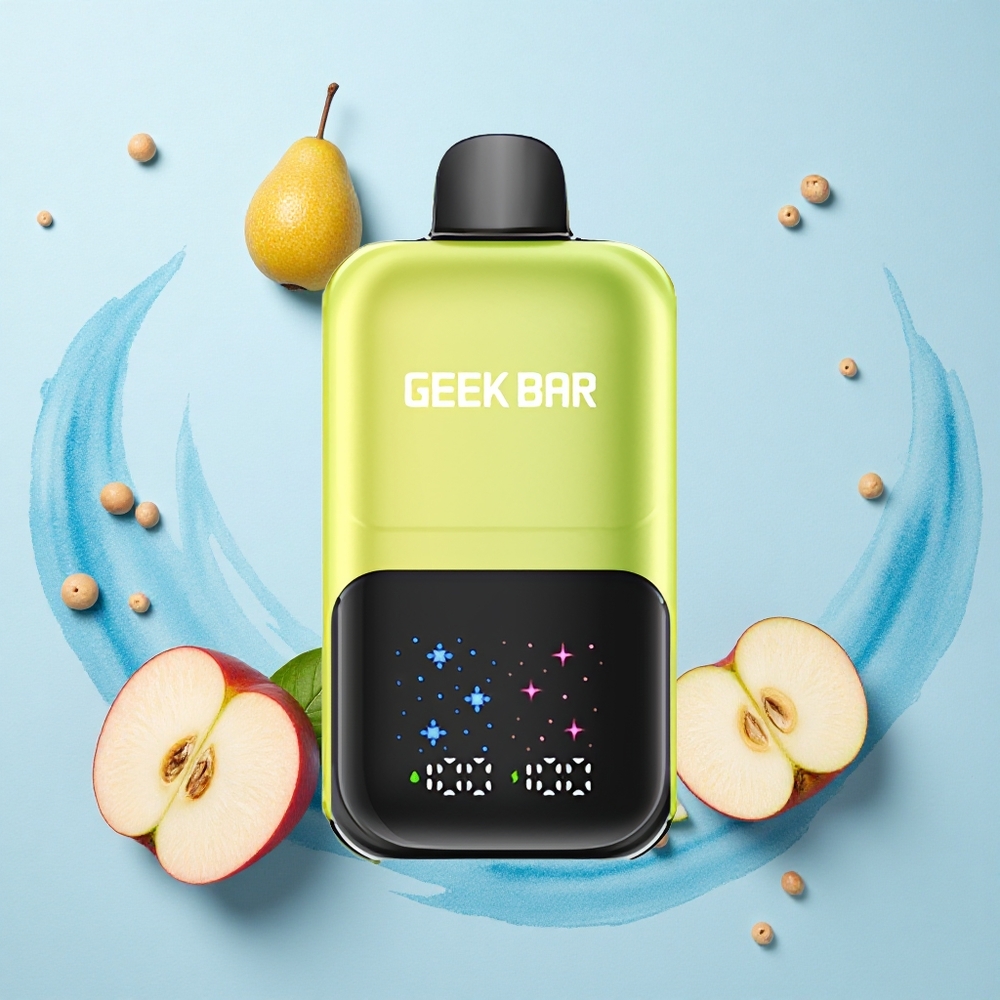 GEEK BAR 2GO 20ml 50000 Puffs Sour Apple Ice Dual Tank Adjustable Coolness