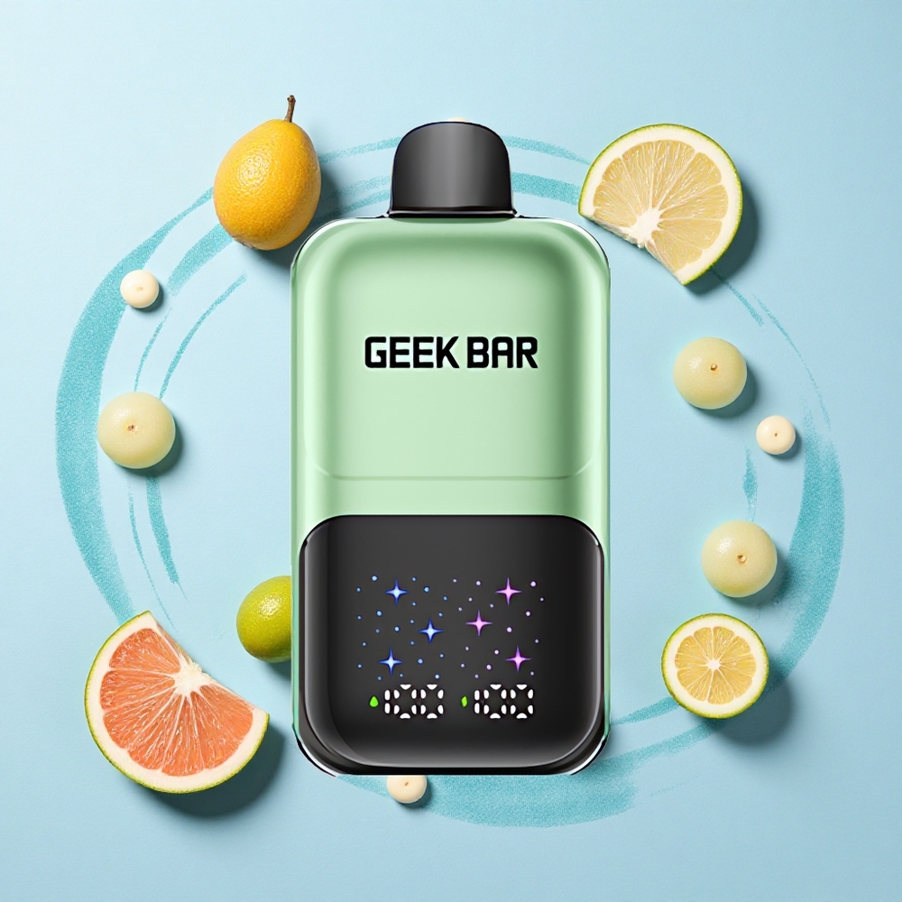 GEEK BAR 2GO 20ml 50000 Puffs Sour Candy & Sour Fruits Dual Tank Rechargeable Adjustable Coolness