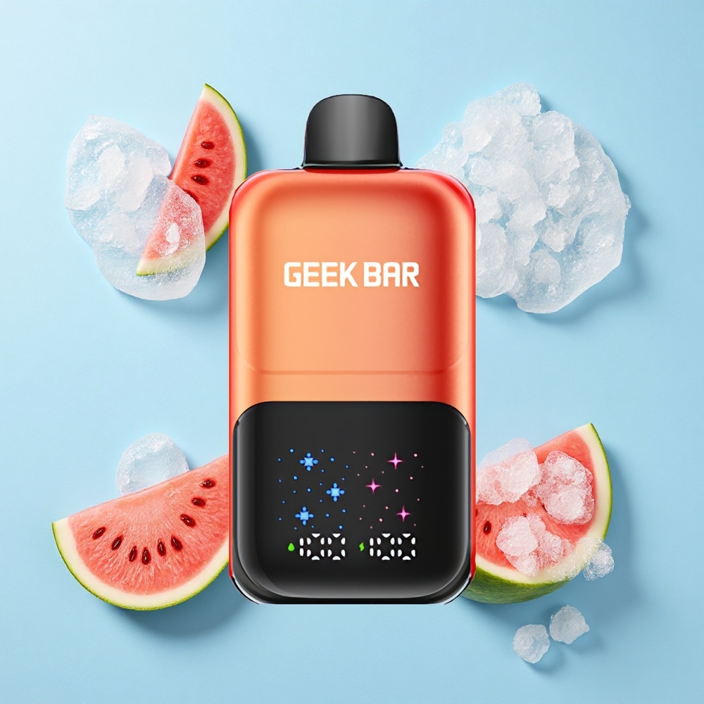 GEEK BAR 2GO 20ml 50000 Puffs Watermelon Bubble Gum Ice with Adjustable Coolness & Dual Tanks