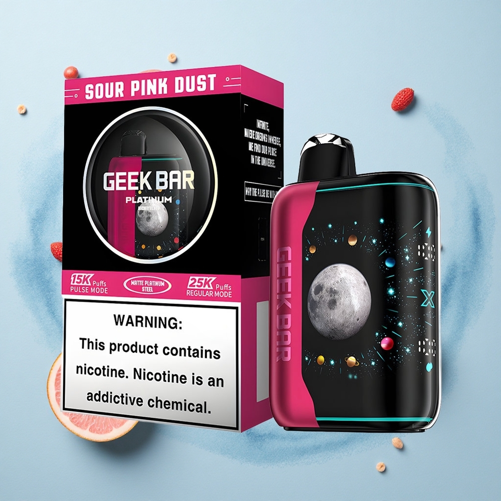 GEEK BAR Platinum Edition 25000 Puffs Sour Pink Dust Dual Mesh