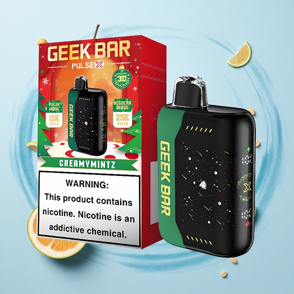 GEEK BAR Pulse X 25000 Puffs Christmas Edition Dual Mesh Coil USB Type-C Charging