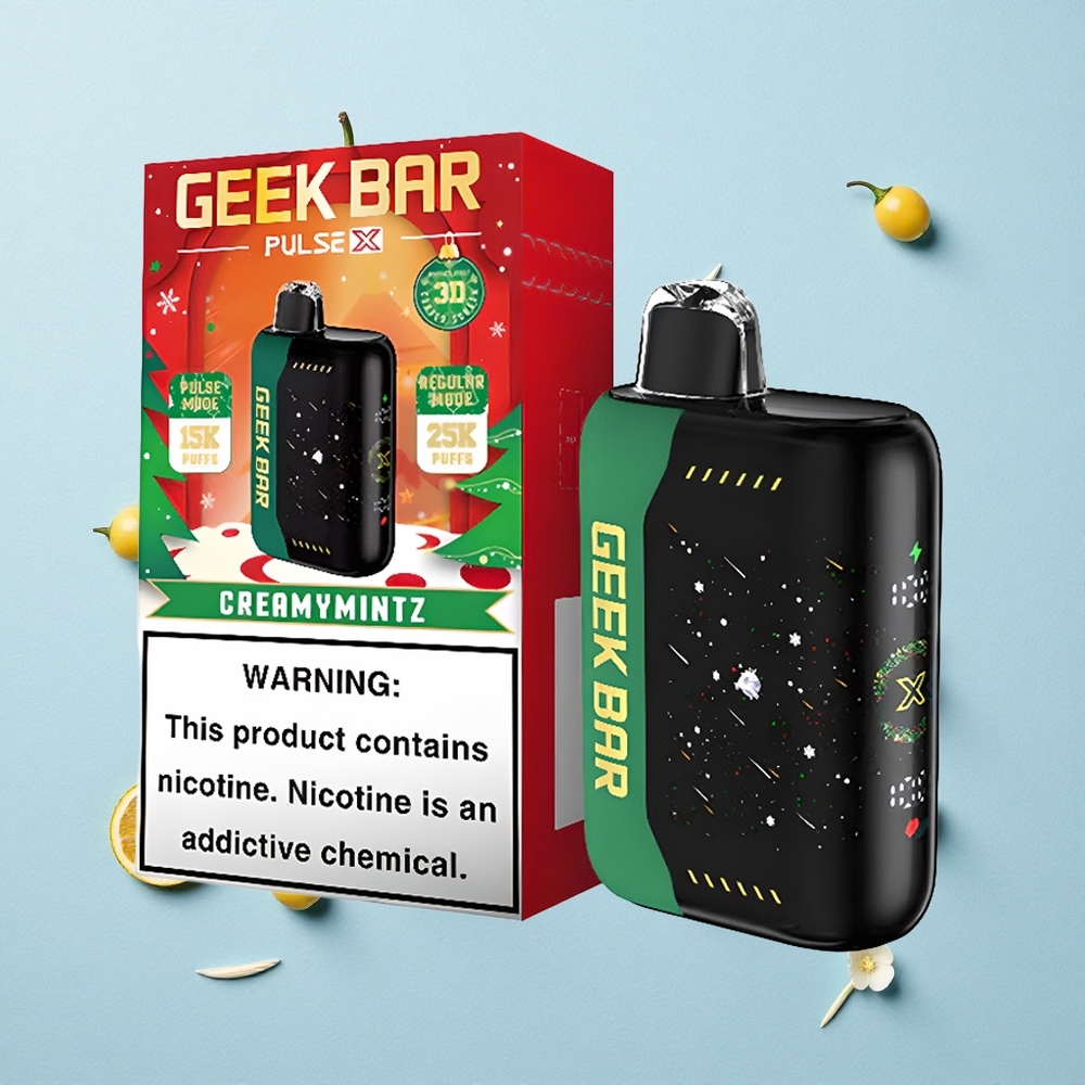 GEEK BAR Pulse X 25000 Puffs Christmas Edition Dual Mesh Coil USB Type-C Charging