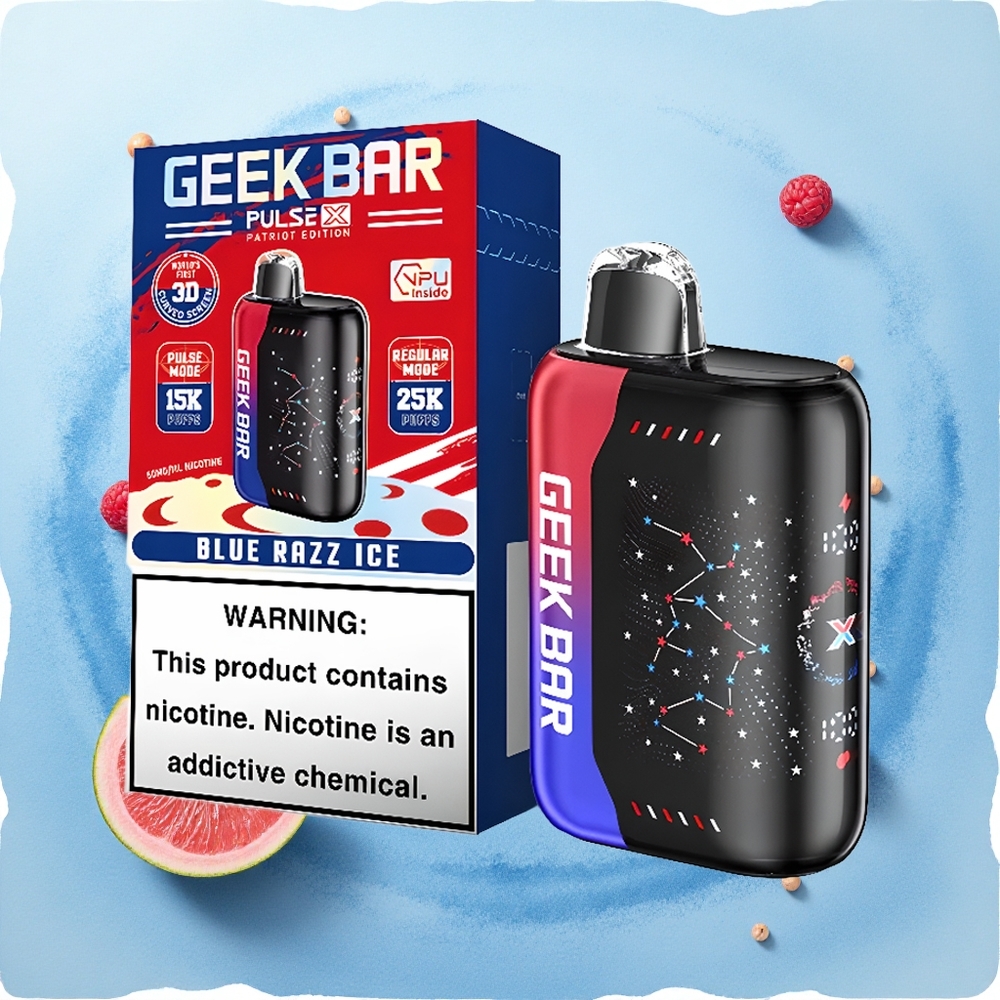 GEEK BAR Pulse X 25000 Puffs Patriot Edition 18mL Dual Mesh