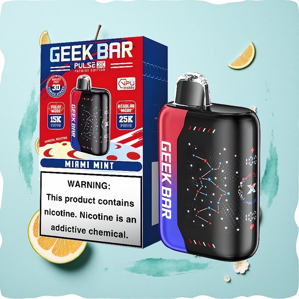 GEEK BAR Pulse X 25000 Puffs Patriot Edition 18mL Dual Mesh