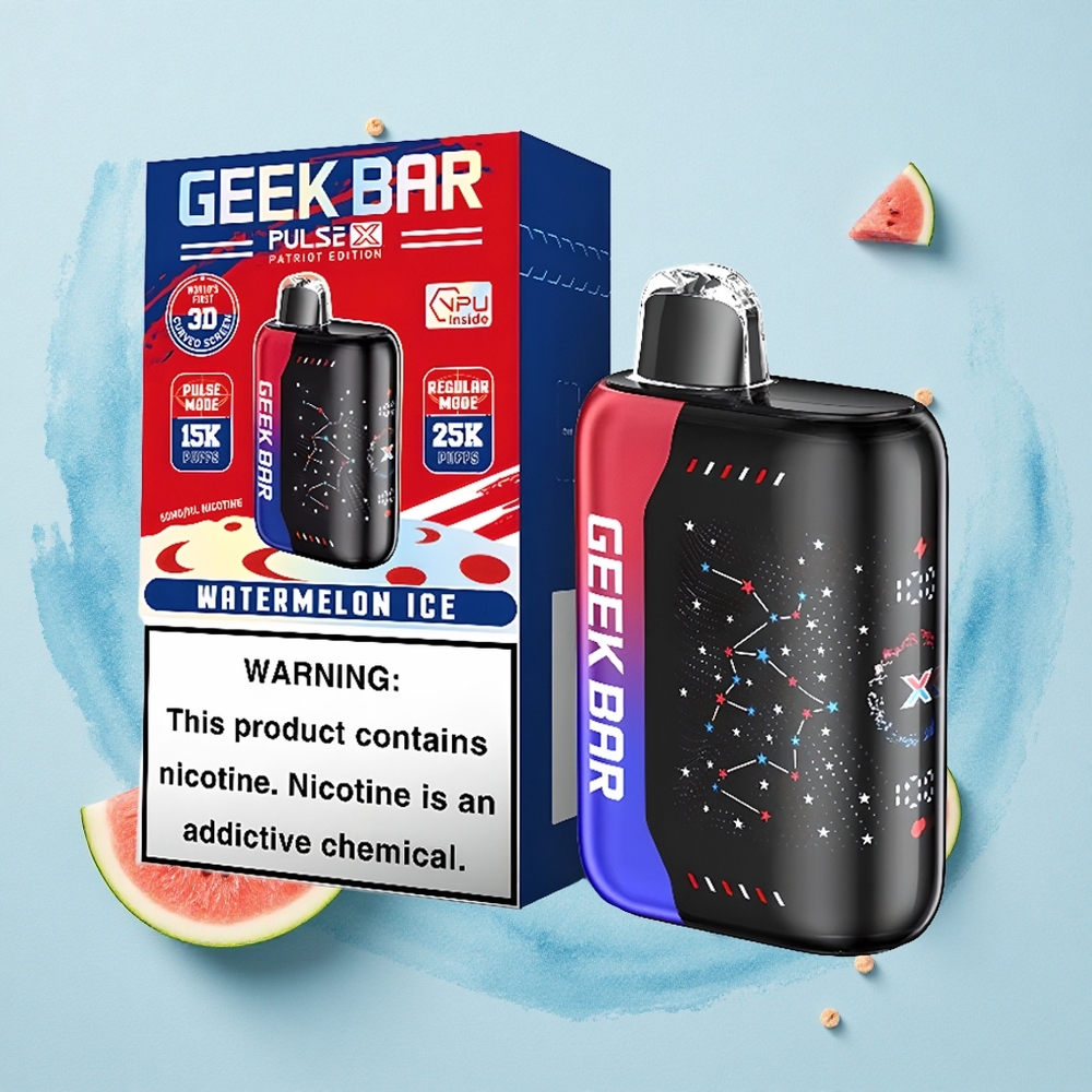 GEEK BAR Pulse X 25000 Puffs Patriot Edition 18mL Dual Mesh