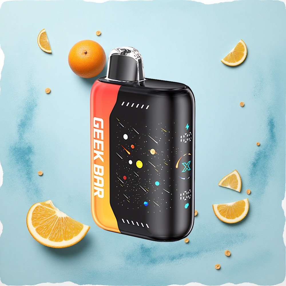GEEK BAR Pulse X 42K Puffs Meteor Edition Orange Dragon X Dual Mesh Coil Fast-Charging Adjustable Airflow