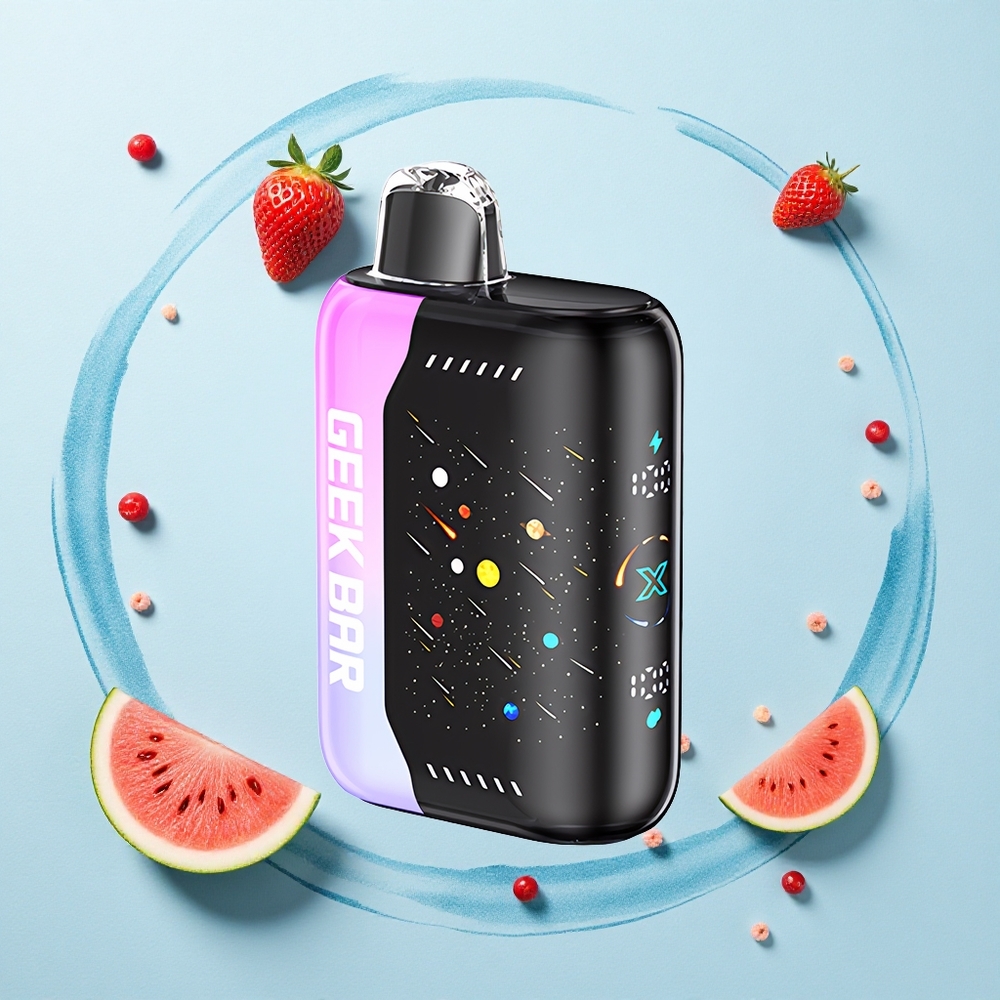 GEEK BAR Pulse X 42K Puffs Meteor Edition Strawberry Watermelon Dual Mesh Fast-Charging