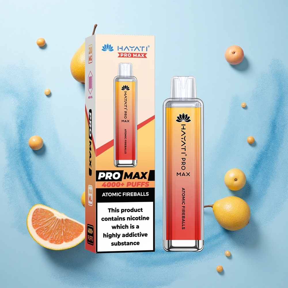 Hayati Pro Max 4000 Puffs Atomic Fireballs Dual Mesh 2ml