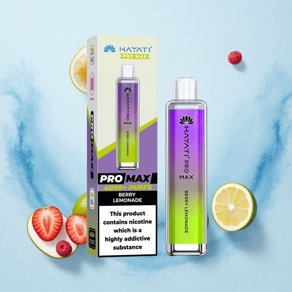 Hayati Pro Max 4000 Puffs Berry Lemonade Dual Mesh Rechargeable