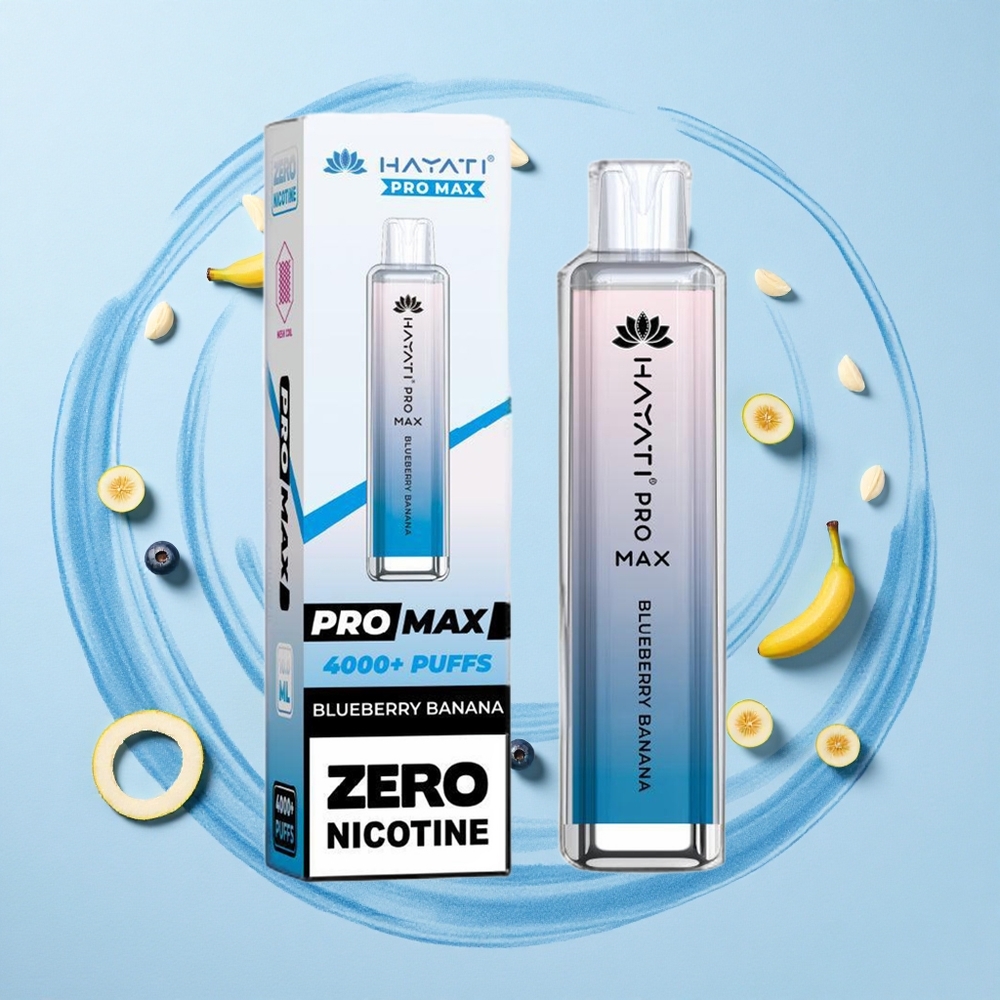 Hayati Pro Max 4000 Puffs Blueberry Banana Dual Mesh Rechargeable