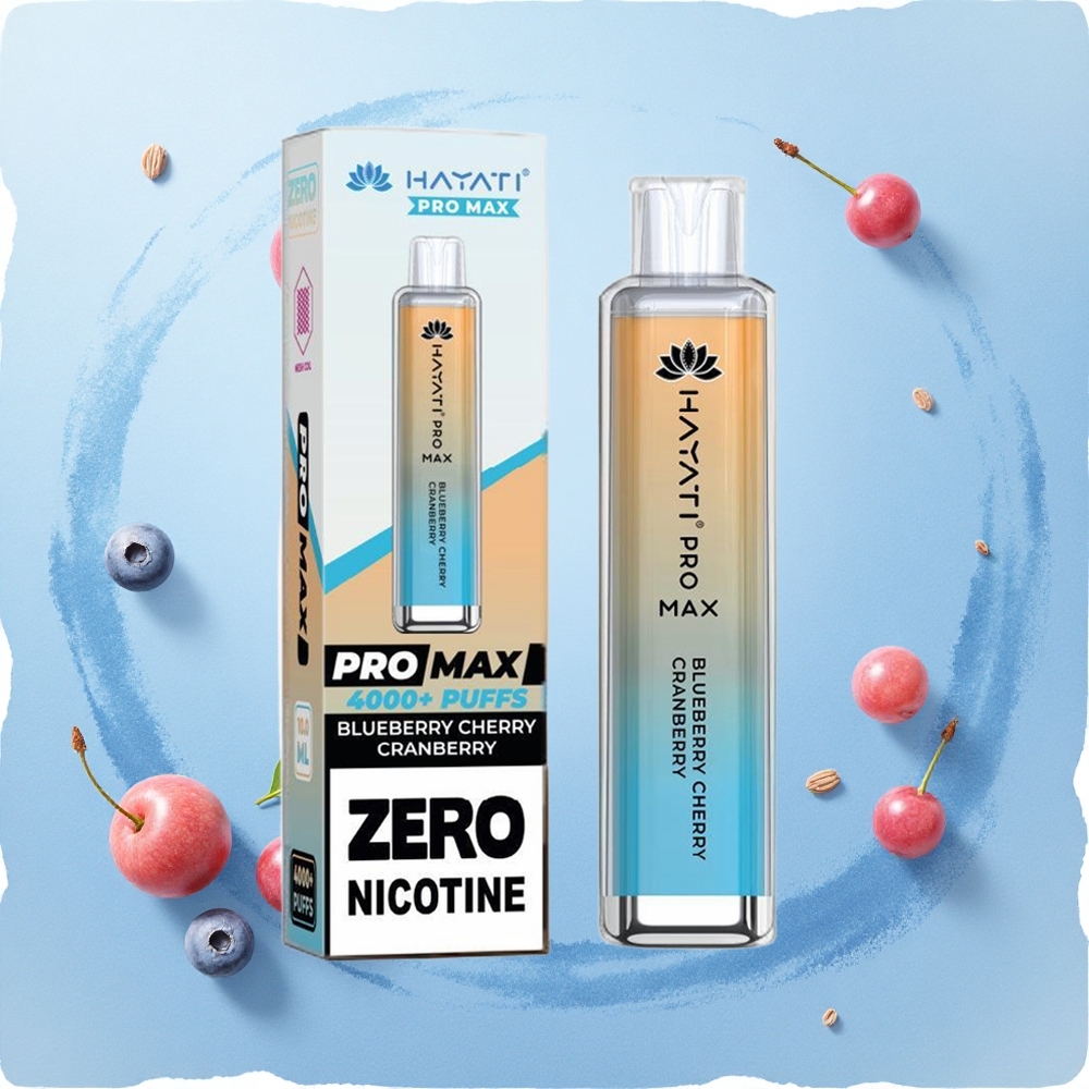 Hayati Pro Max 4000 Puffs Blueberry Cherry Cranberry Dual Mesh Rechargeable