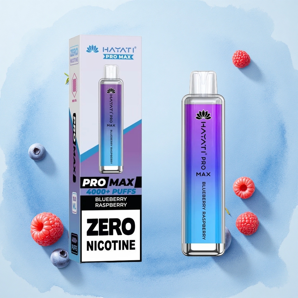 Hayati Pro Max 4000 Puffs Blueberry Raspberry Dual Mesh 2ml Rechargeable