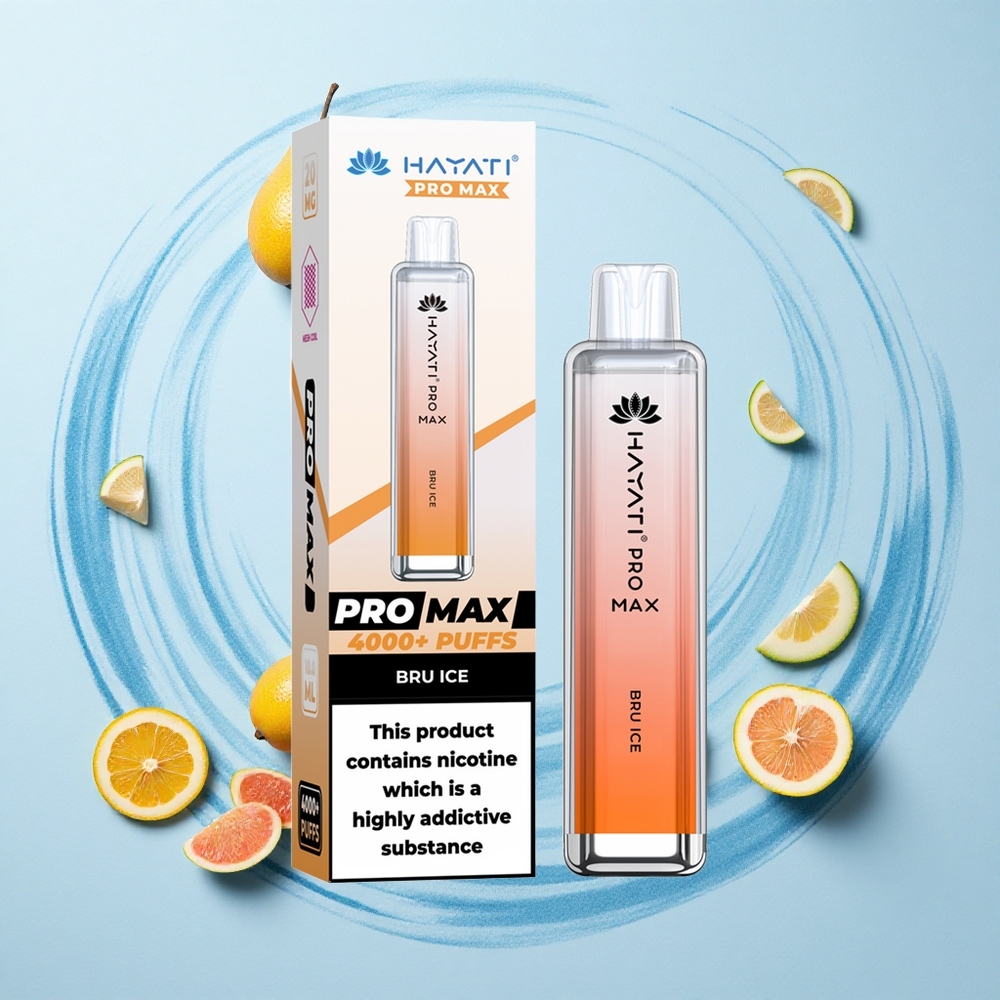 Hayati Pro Max 4000 Puffs Bru Ice Dual Mesh 5% Rechargeable