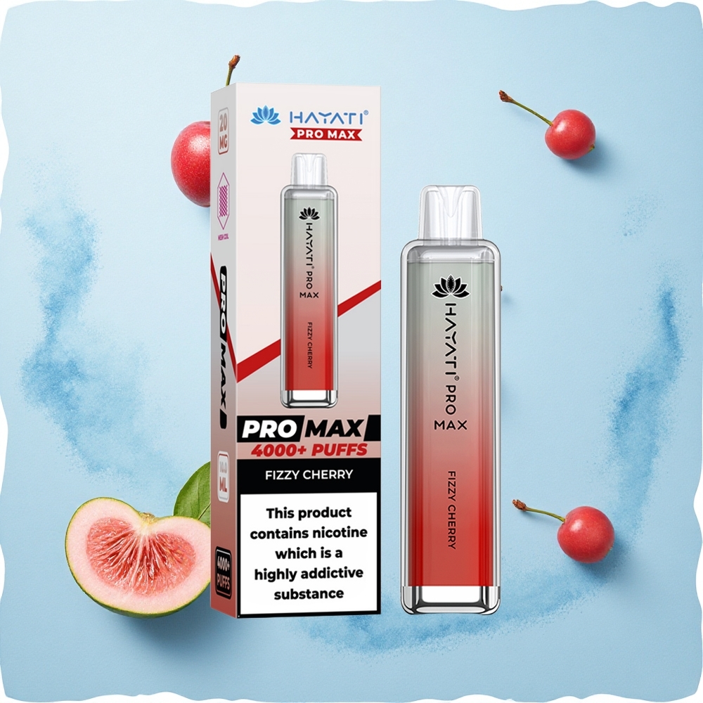 Hayati Pro Max 4000 Puffs Fizzy Cherry Mesh 1400mAh