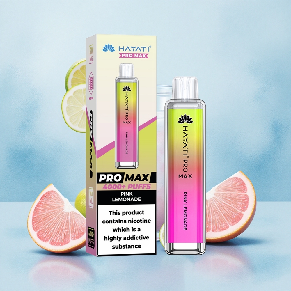 Hayati Pro Max 4000 Puffs Pink Lemonade Dual Mesh Rechargeable