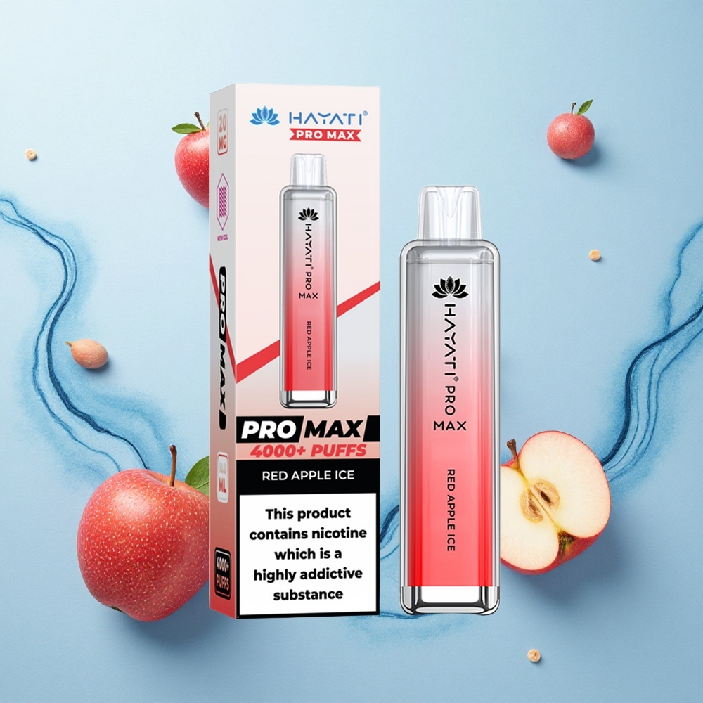 Hayati Pro Max 4000 Puffs Red Apple Ice Dual Coil